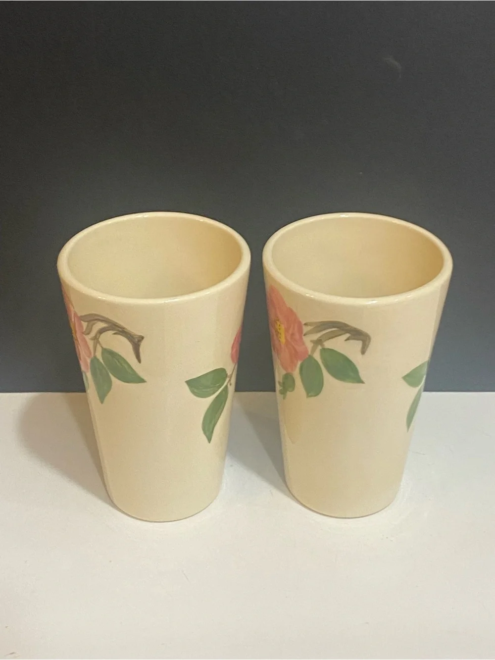 Vintage Franciscan Desert Rose 13 oz set of 2 tumblers